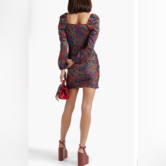 VERONICA BEARD
Bellino printed silk-blend jacquard mini dress. size 10 - Picture 5 of 12